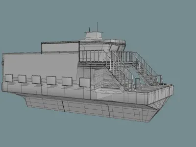 Liberty Ferry Watercraft 3D model 3D model