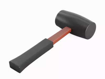 Rubber Mallet 02 3D model