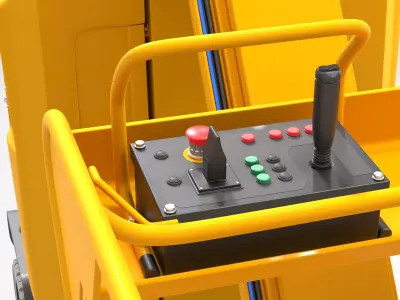 Haulotte Star 10 Vertical Masts Jib 3D model