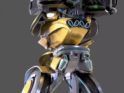 Lynx Robot Low-poly 3D model