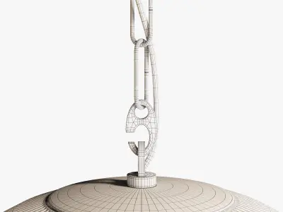 Restoration hardware prismatic globe pedant 16 inch 3D model