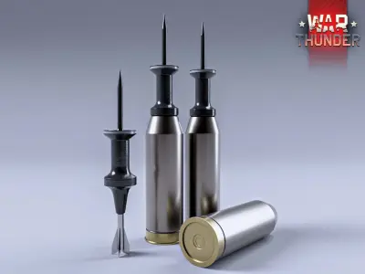 Tank shell 120MM APFSDS Low-poly 3D model