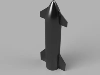 starship rocket launcher 3D print model