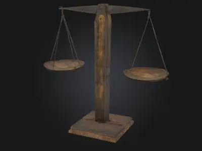 Balance Scales Classic Weighing Instrument Model 3D model