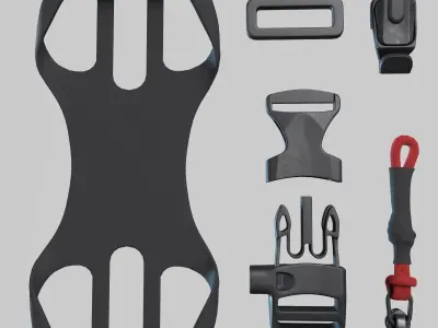 fastex Mobile Phone Holder 3D model