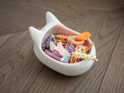 Cute dog bowl 1-year commercial licence 3D print model 3D print model