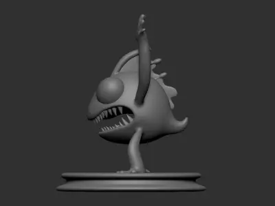 Lizardman Alien 3D Print Character Free 3D print model