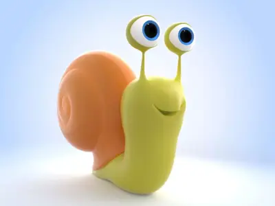Snail 3D model purchase