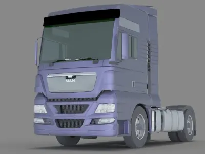 MAN TGX XXL SLEEPER 3D model