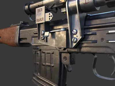 SVG-Snayperskaya Vinyovka Dragunov 3D model