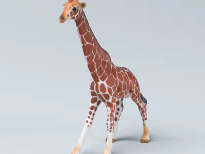 Giraffe Toy Low-poly 3D model