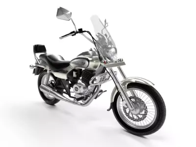 Bajaj Avenger Cruise 220 Low-poly 3D model