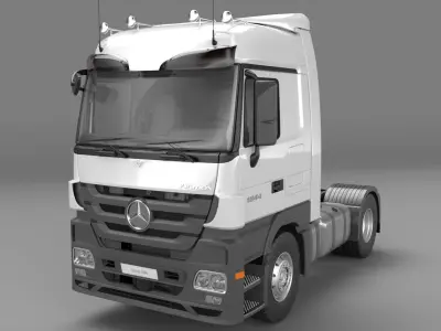 2010-MERCEDES-BENZ-Actros-1844 mercedes truck 3D model