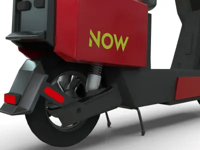 Electric scooter 3D model 4