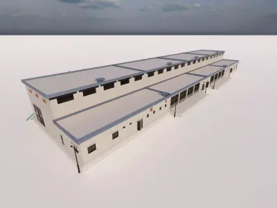 Warehouse-Warehouse Building  3D model buy
