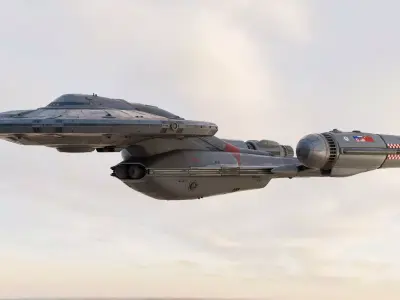 Spaceship TIE-LONG Interstellar Class Original Concept Design 3D model