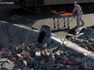 Helicopter Debris 3D model