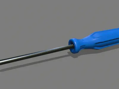 screwdriver Low-poly 3D model 25