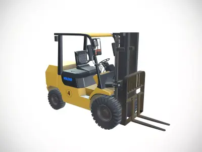 Forklift 3D model 2