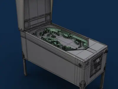 Pinball table 3D model