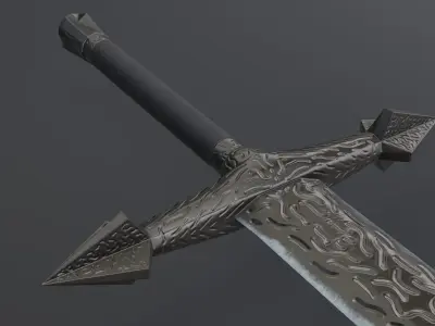 Sword 11 Low-poly 3D model