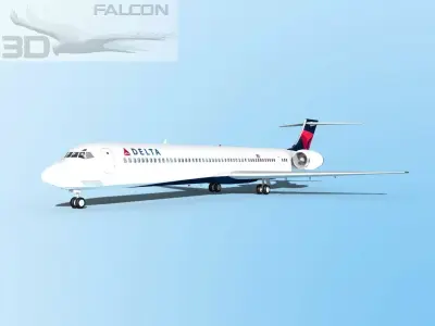 Falcon3D MD-80 Delta 2 3D model