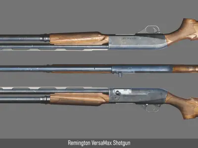 Remington Versa Max Shotgun Low-poly 3D model