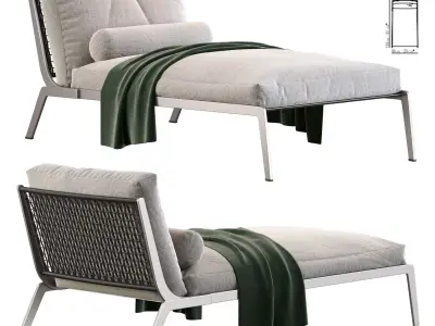 Chaiselongue Flexform Happy 3D model purchase