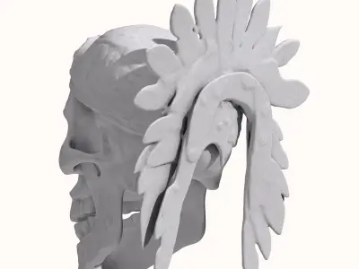 Aztec Mayan Death Skull 3D print model