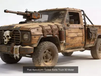 Wasteland Frontier Vehicles Ultimate Collection 3D Model Pack