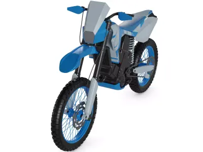Motocross Motorcycle 3D model order