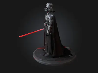 Dark Lord 3D Printable Statue Sith Warrior Collectible Figure 3D print model