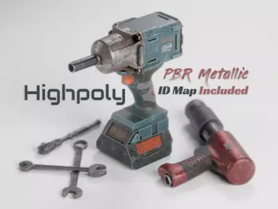 Garage Tools Free 3D model