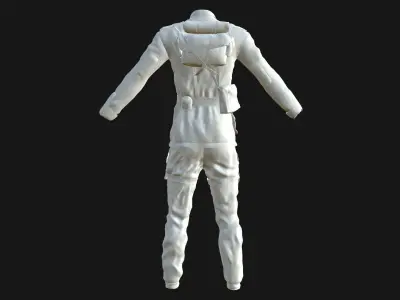 Military uniform 3D model
