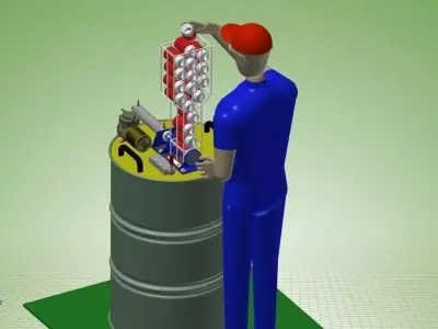 Can Crusher Assy Free 3D model