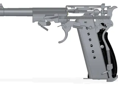 Walther P-38 3D model