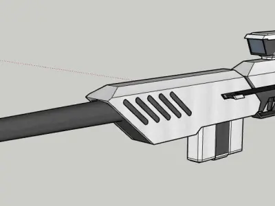 Weapons set Alpha-1 Low-poly 3D model