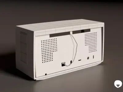 RIZ 634UKV Vintage Radio  Low-poly 3D model