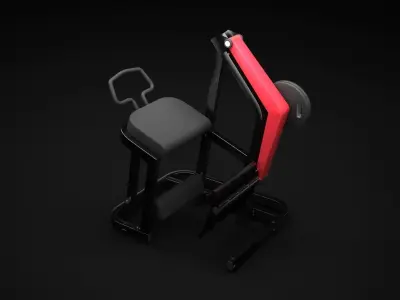 Rear Kick 3D model