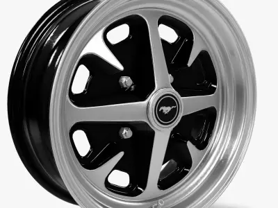 Legendary Wheel Co Magnum 400 Alloy Wheel Gloss Black  3D model