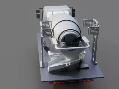 Kenworth K370 Concrete Mixer 3D model