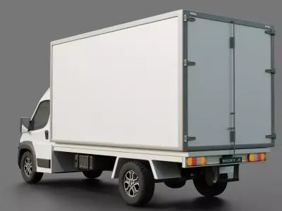 Fiat e-Ducato L2H2 2024 Box Truck 3D model