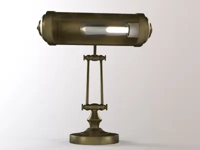 1930  Desk lamp Low-poly 3D model