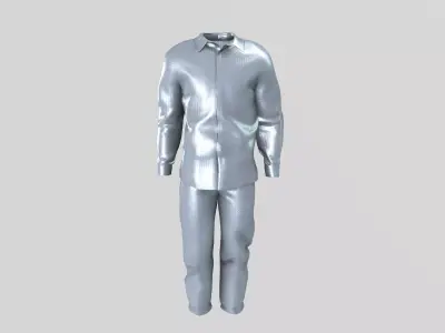 Heat resistant safety suit 3D model