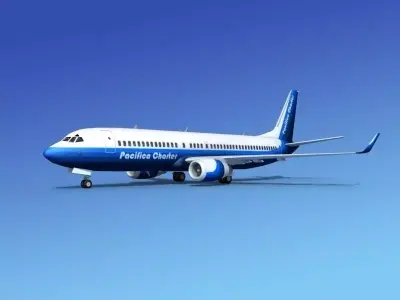 Boeing 737-800 Pacifica Charter 3D model