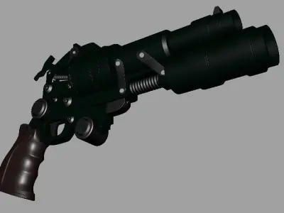 Sci - Fi Pistol Low-poly 3D model