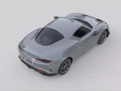 Generic Modern Sport Car Coupe 2020 Low-poly 3D model