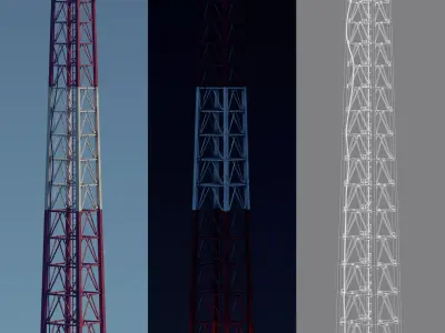Radio Tower 3D model get