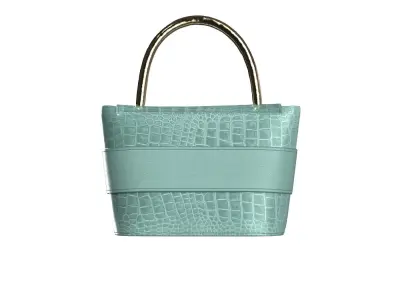 Mint Leather Mini Flap Bag 3D model
