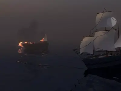 Pirate Ship - SCENE NOT INCLUDED Only the ship Free 3D model